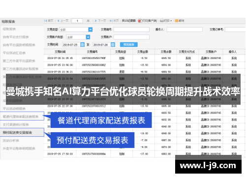 曼城携手知名AI算力平台优化球员轮换周期提升战术效率 曼城携手知名AI算力平台优化球员轮换周期提升战术效率